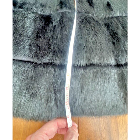 RARE Vintage Y2K Rocawear Rabbit Fur Jacket Coat Authentic Small Rhinestone Zip - Picture 9 of 16